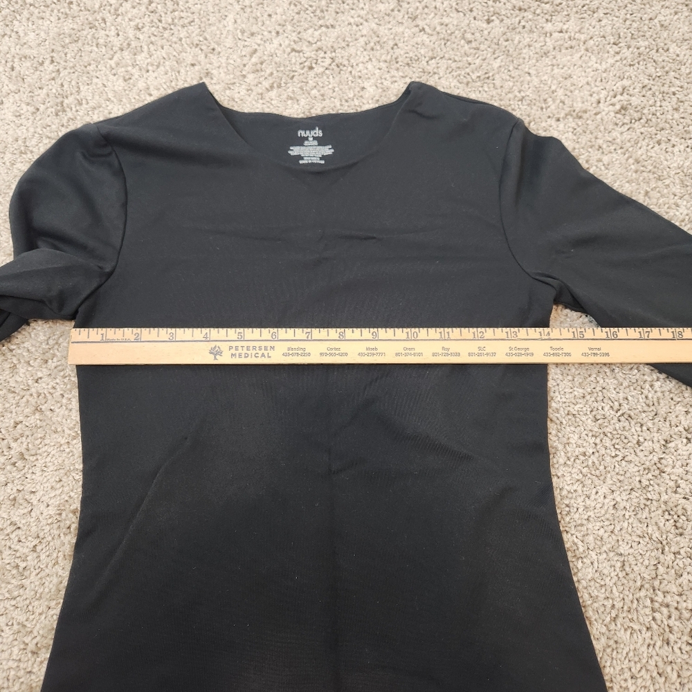 Nuuds Long Sleeve Crewneck Bodysuit Size Medium - Picture 5 of 6